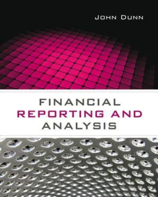 تصویر Financial Reporting and Analysis