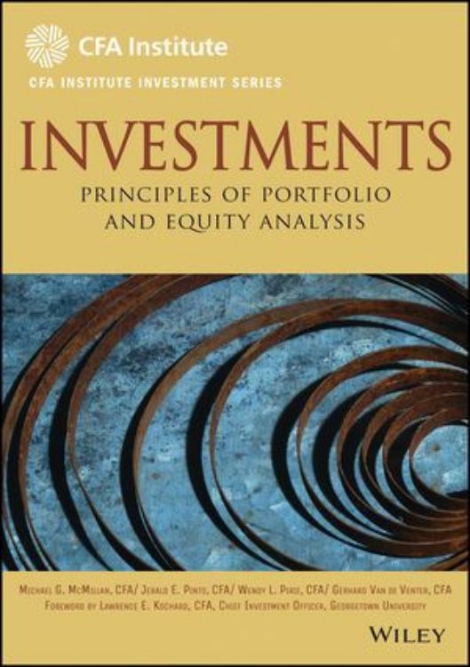 تصویر Investments: Principles of Portfolio and Equity Analysis