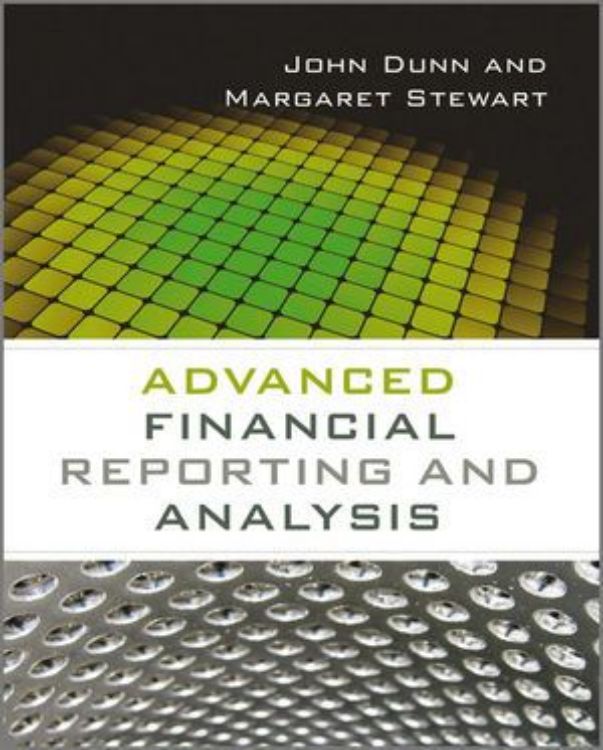 تصویر Advanced Financial Reporting and Analysis