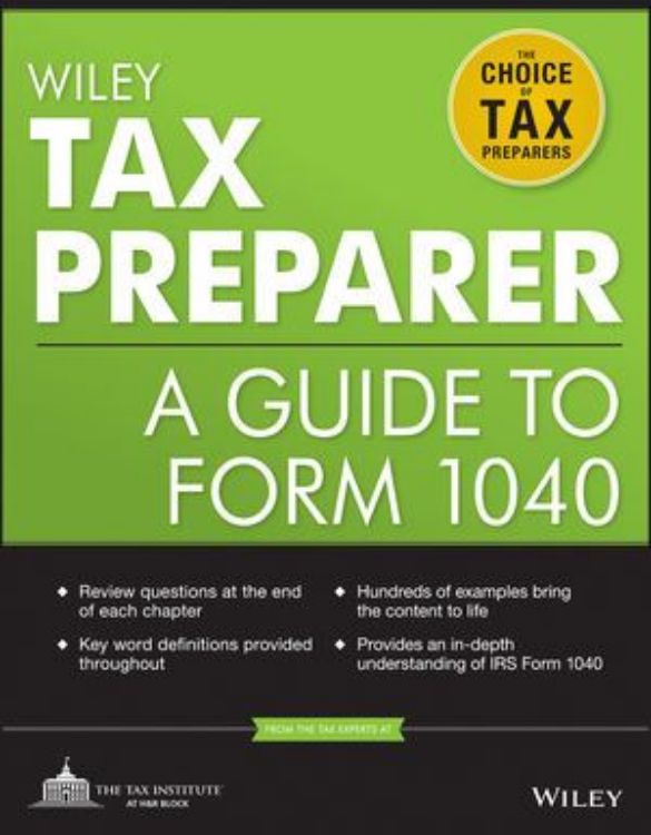 تصویر Wiley Tax Preparer: A Guide to Form 1040