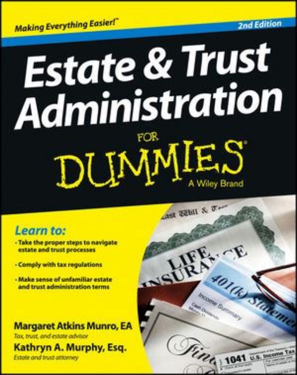 تصویر Estate and Trust Administration For Dummies, 2nd Edition