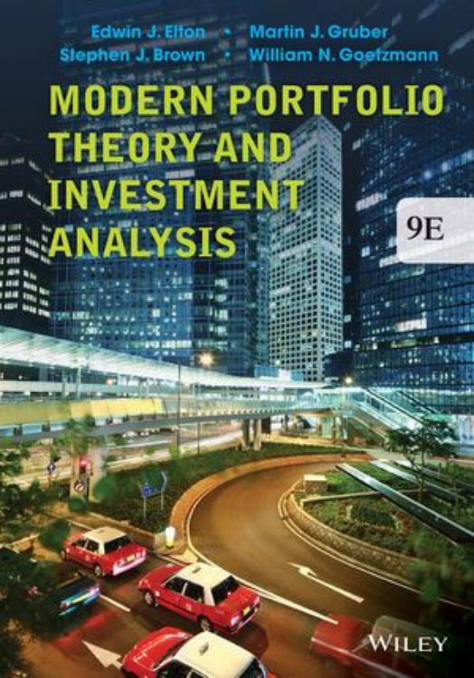 تصویر Modern Portfolio Theory and Investment Analysis, 9th Edition