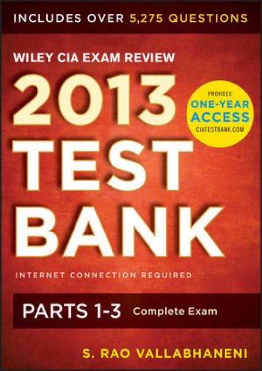 تصویر Wiley CIA Exam Review 2013 Online Test Bank 1-Year Access: Complete Set