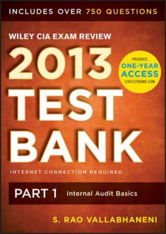 تصویر Wiley CIA Exam Review 2013 Online Test Bank 1-Year Access: Part 1, Internal Audit Basics