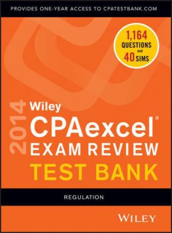 تصویر Wiley CPAexcel Exam Review 2014 Test Bank, Regulation