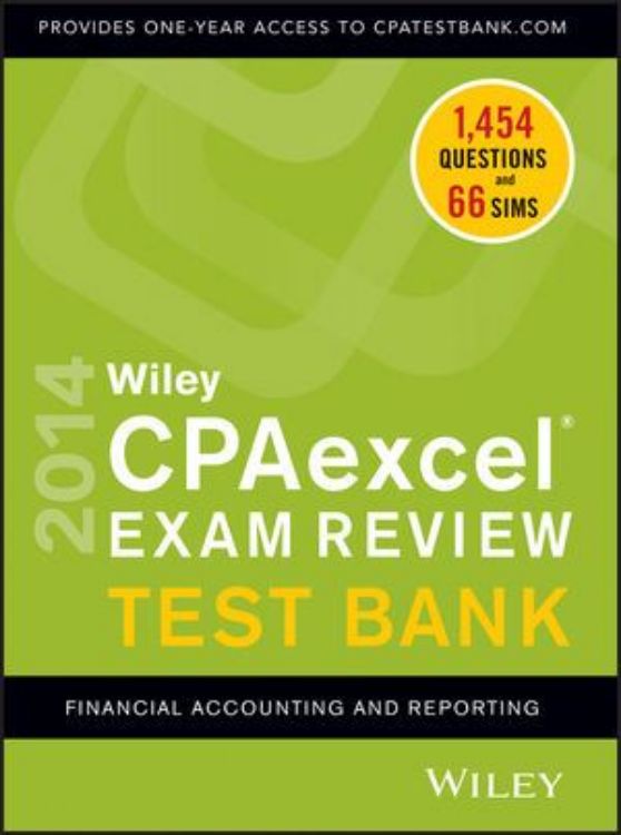 تصویر Wiley CPAexcel Exam Review 2014 Test Bank, Financial Accounting and Reporting