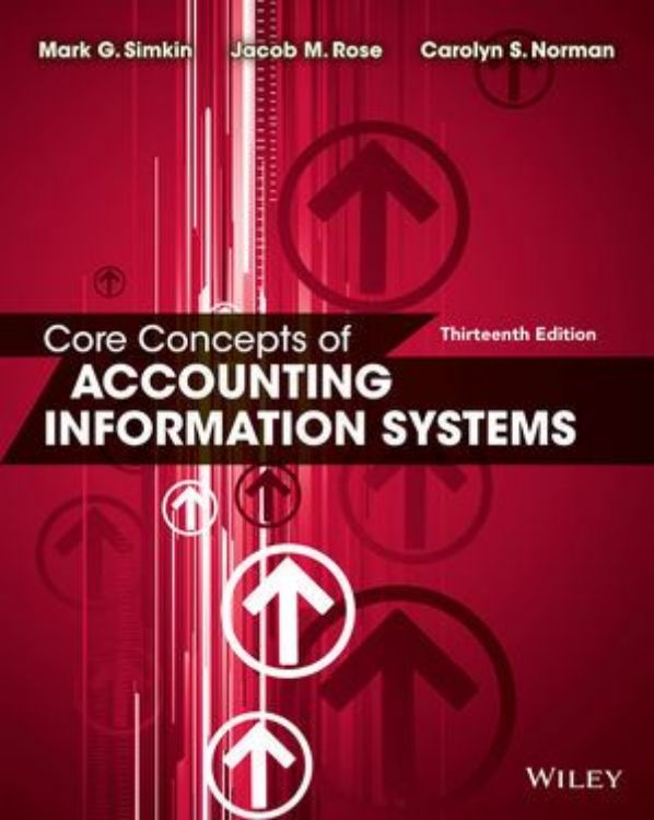 تصویر Core Concepts of Accounting Information Systems, 13th Edition