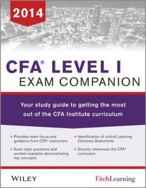 تصویر CFA level I Exam Companion: The Fitch Learning/Wiley Study guide to getting the most out of the CFA Institute Curriculum