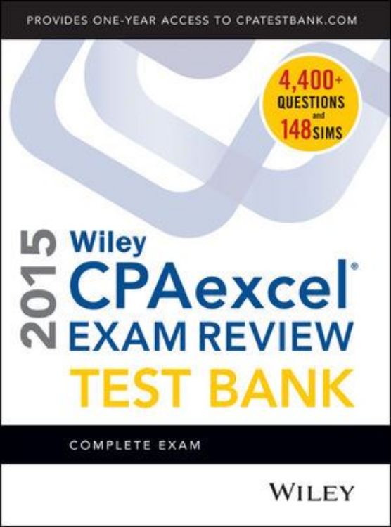 تصویر Wiley CPAexcel Exam Review 2015 Test Bank: Complete Exam