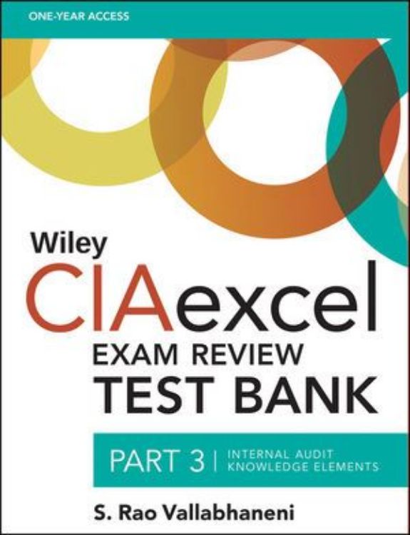 تصویر Wiley CIAexcel Exam Review Test Bank, Part 3: Internal Audit Knowledge Elements
