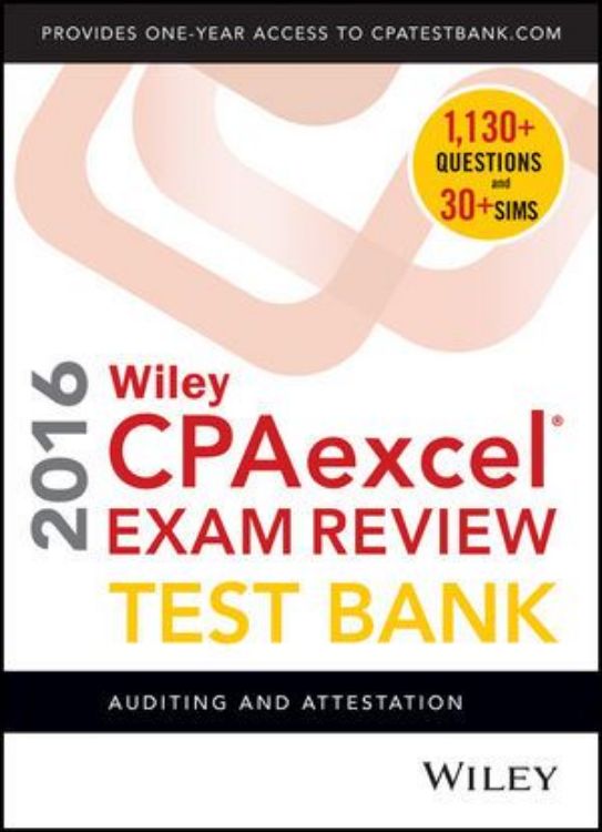 تصویر Wiley CPAexcel Exam Review 2016 Test Bank: Auditing and Attestation