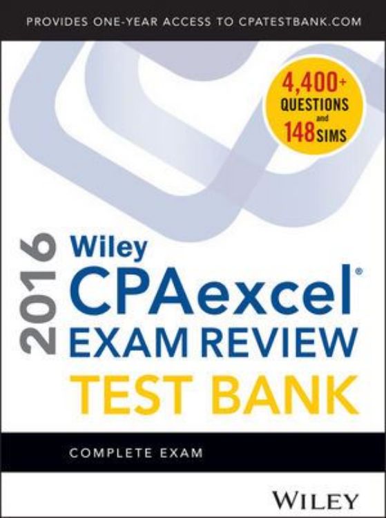تصویر Wiley CPAexcel Exam Review 2016 Test Bank: Complete Exam
