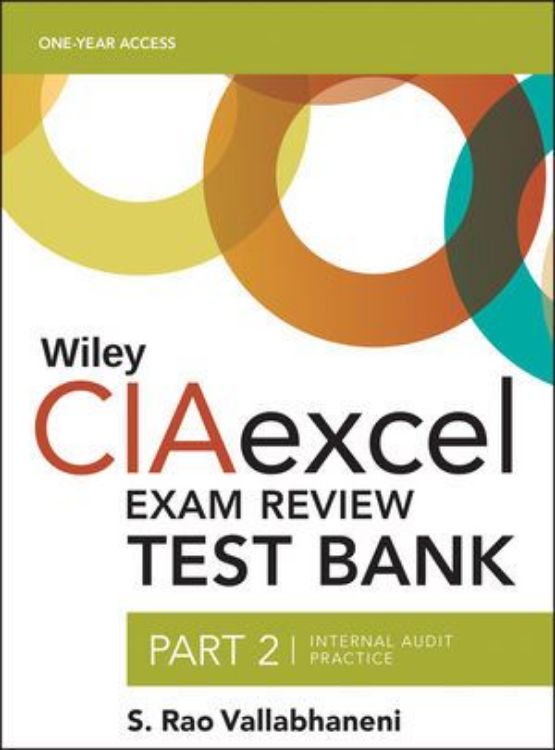 تصویر Wiley CIAexcel Exam Review 2016 Test Bank: Part 2, Internal Audit Practice