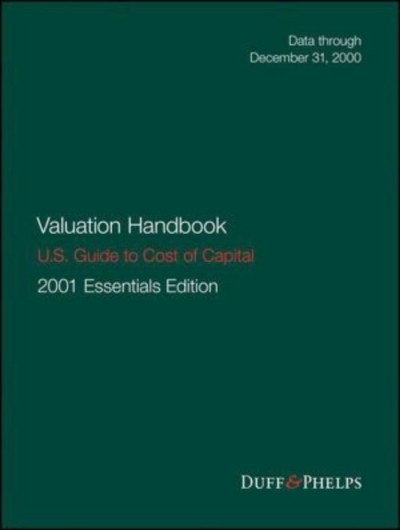 تصویر Valuation Handbook - U.S. Guide to Cost of Capital, 2001 U.S. Essentials Edition