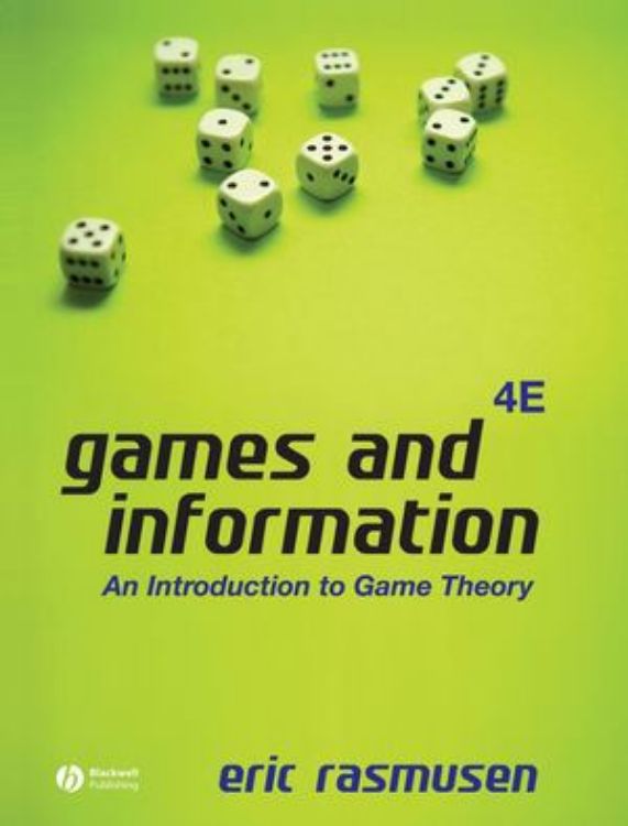 تصویر Games and Information: An Introduction to Game Theory, 4th Edition