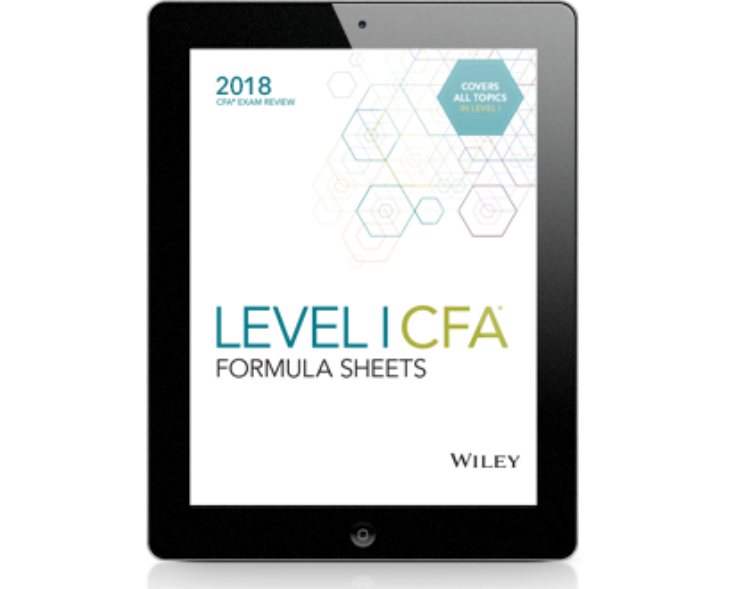 تصویر اوراق فرمول‌های سطح 1 آزمون CFA – 2018