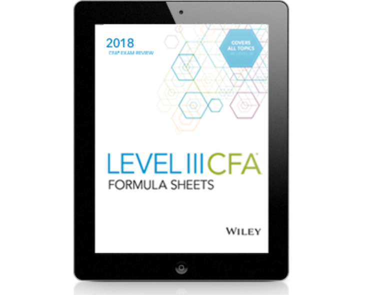 تصویر اوراق فرمول‌های سطح 3 آزمون CFA – 2018
