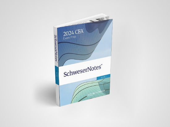 تصویر نسخه الکترونیکی مجموعه منابع آزمون CFA L1  Schweser notes 2024 CFA L1