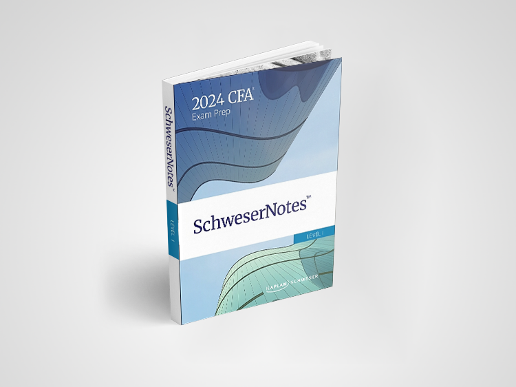 تصویر نسخه الکترونیکی مجموعه منابع آزمون CFA L1  Schweser notes 2024 CFA L1